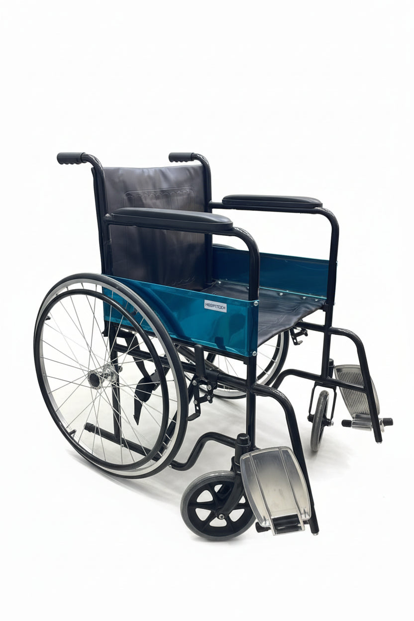 Hospital Standard Steel Wheelchair Model SK-KL809-PVC