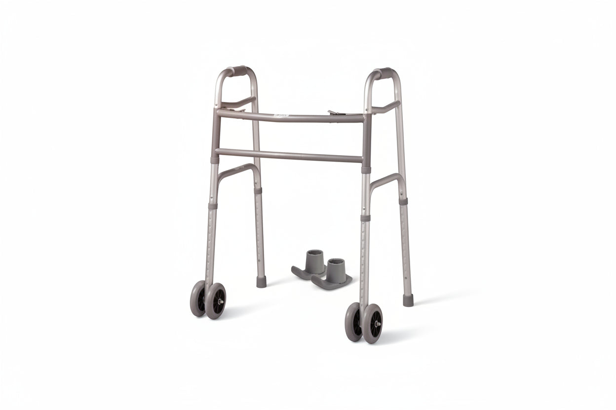 Walker with Double Wheel | Walking Support Frame