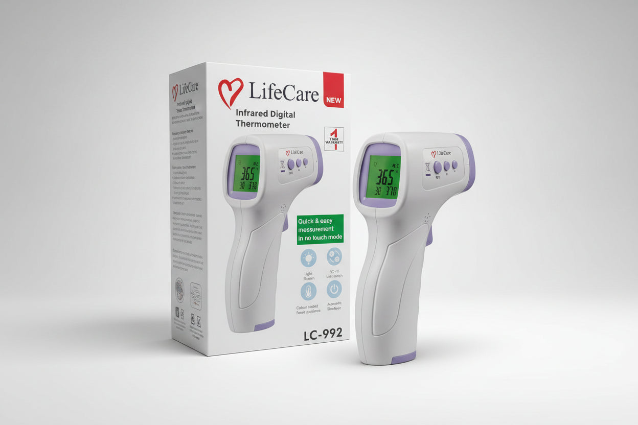 LifeCare Infrared Thermometer | Contactless Temperature Monitor