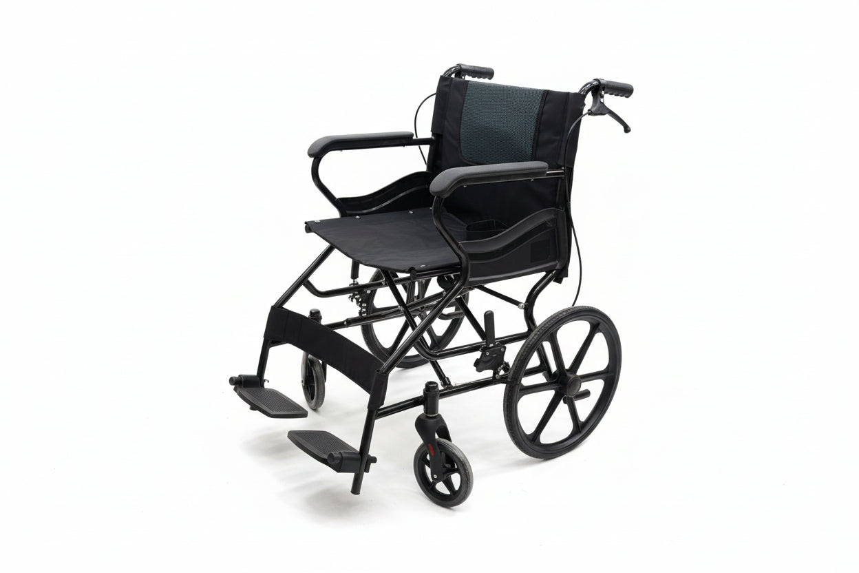Manual Wheelchair F12 – Foldable, Lightweight & Durable for Everyday Use