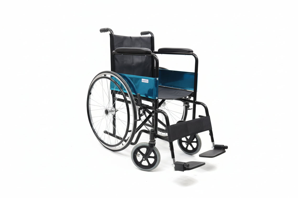 Hospital Standard Steel Wheelchair Model SK-KL809-PVC