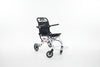 Lightweight Folding Transport Wheelchair with 360° Front Wheels – Portable Adults Senior Travel Chair
