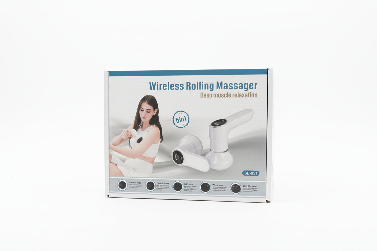 Wireless Rolling Massager 5 in 1 SL-831 | Full Body Pain Relief