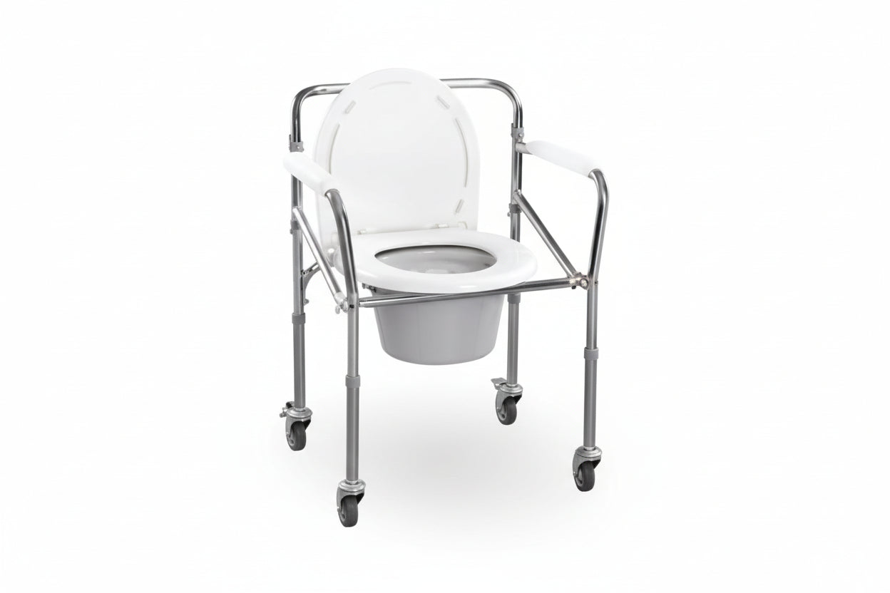 Aluminum Commode Chair | Lightweight Patient Chair